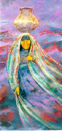 Balance, $ 375, 
33" X 18", acrylic on paper