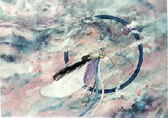 Dream Catcher, $ 495, 
21" X 30", acrylic collage on paper